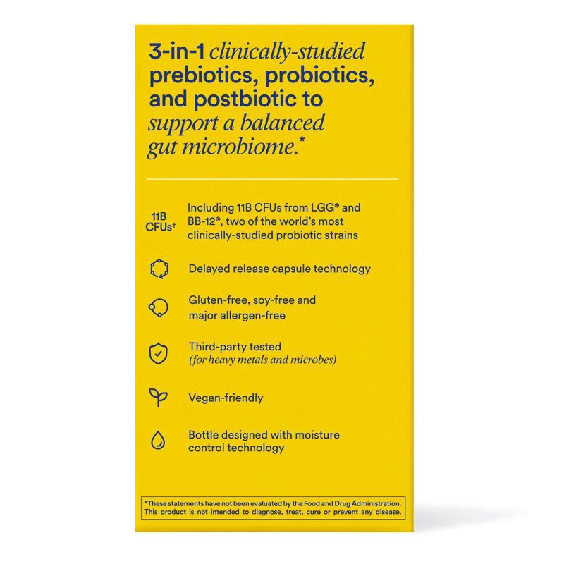 slide 7 of 11, Ritual Synbiotic+ - Probiotic, Prebiotic, Postbiotic, 3-in-1 Formula for Gut Health and Digestive Support Vegan Capsules - Mint Essenced - 30ct, 30 ct
