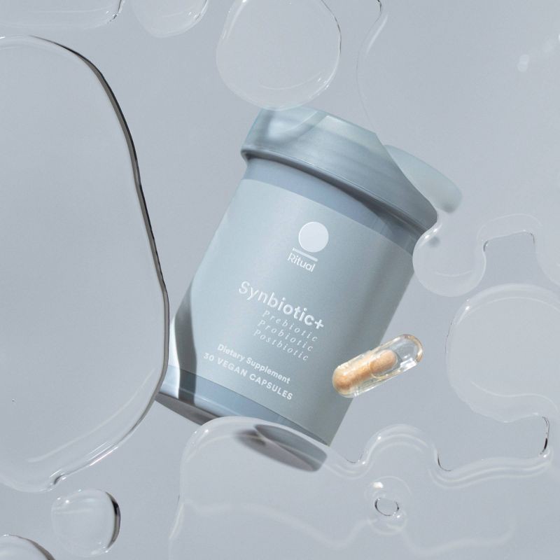 slide 10 of 11, Ritual Synbiotic+ - Probiotic, Prebiotic, Postbiotic, 3-in-1 Formula for Gut Health and Digestive Support Vegan Capsules - Mint Essenced - 30ct, 30 ct