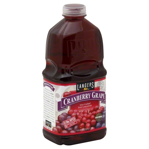 slide 1 of 1, Langers Cranberry Grape Juice Cocktail, 64 fl oz