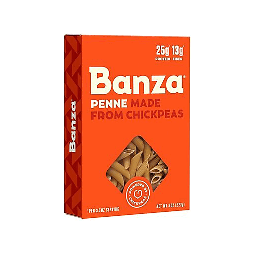 slide 1 of 1, Banza Penne Chickpea Pasta, 8 oz