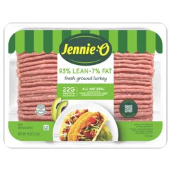 JENNIE-O Ground Turkey 93% Lean / 7% Fat - 1 lb. tray
