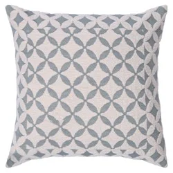 Haven + Key Diamond Pattern Decorative Throw Pillow - Green