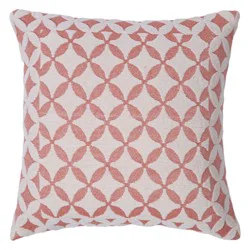 Haven & Key Diamond Pattern Decorative Throw Pillow - Clay