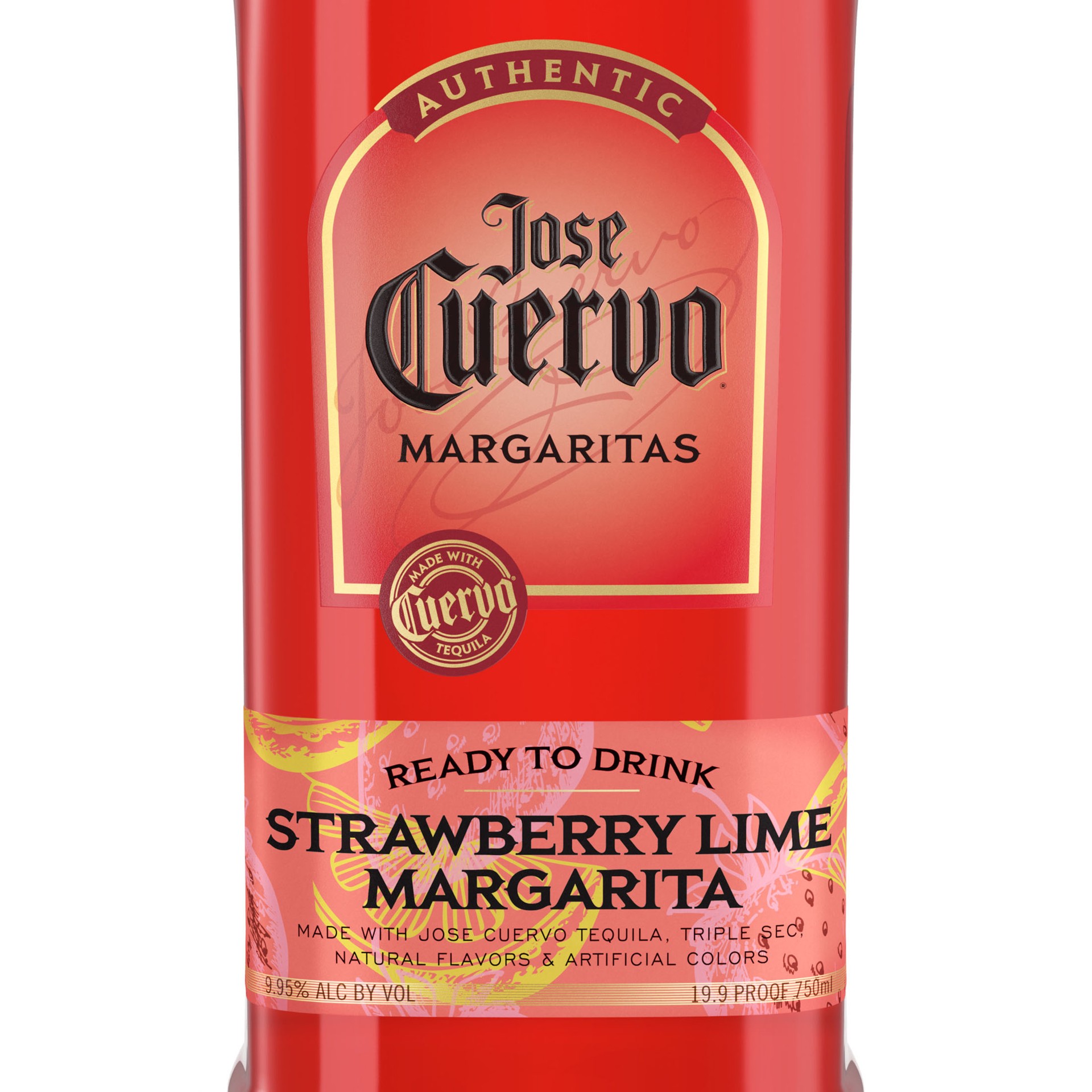slide 6 of 6, Jose Cuervo Authentic Margarita Strawberry Lime Ready to Drink Cocktail (750 ml), 750 ml