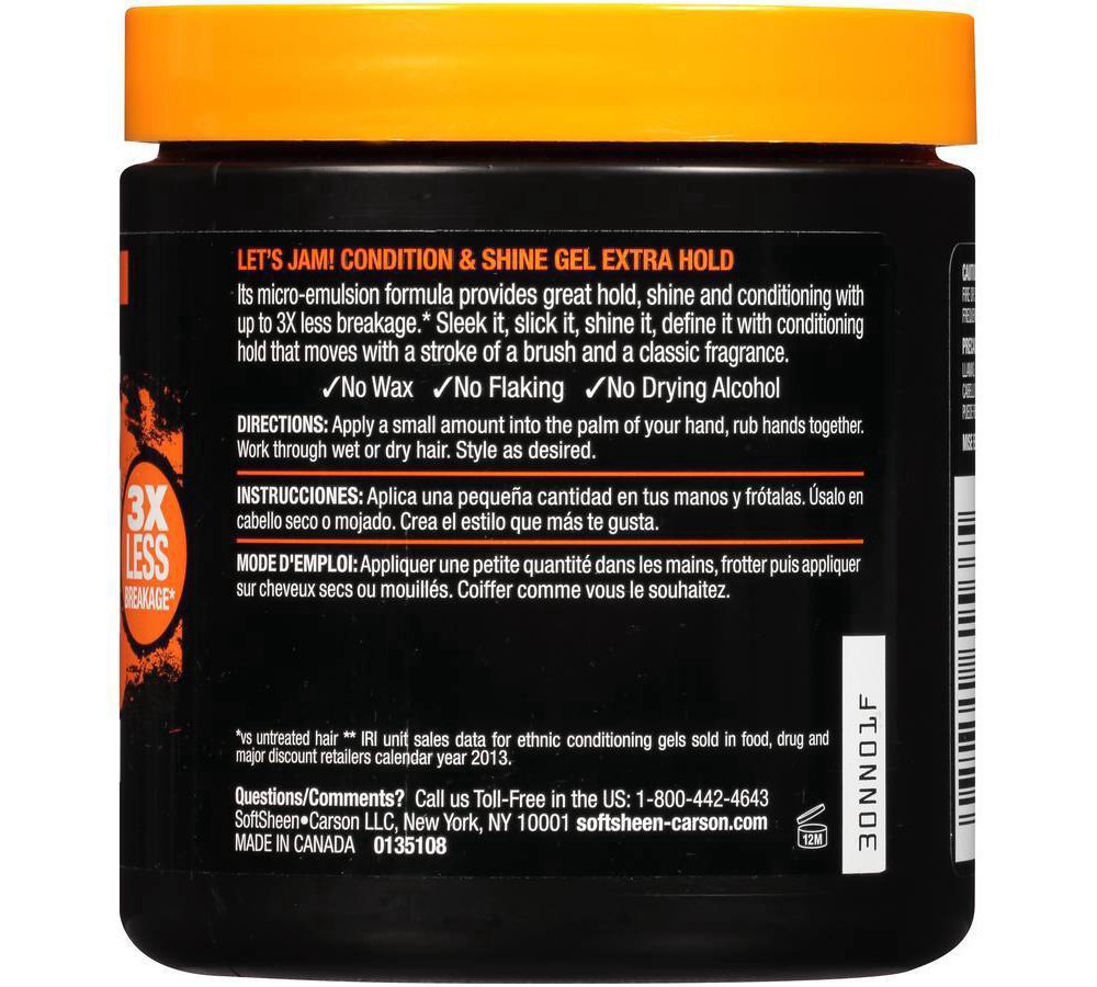 slide 3 of 13, Let's Jam! Shining And Conditioning Gel - Extra Hold, 14 fl oz