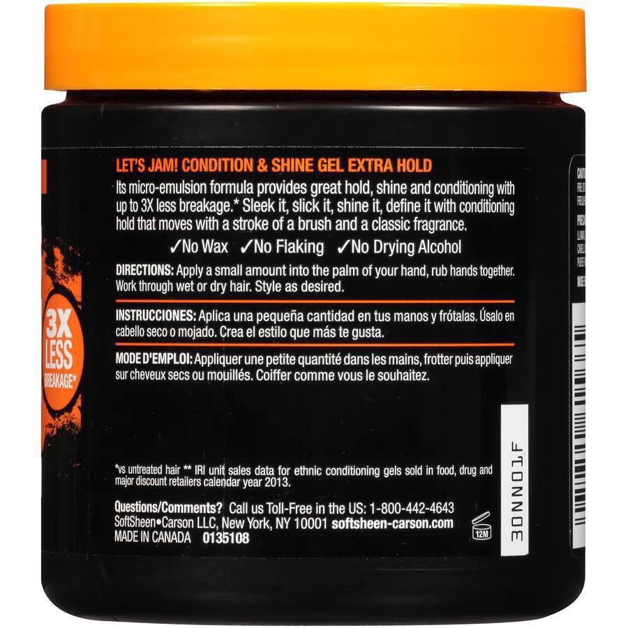 slide 2 of 13, Let's Jam! Shining And Conditioning Gel - Extra Hold, 14 fl oz