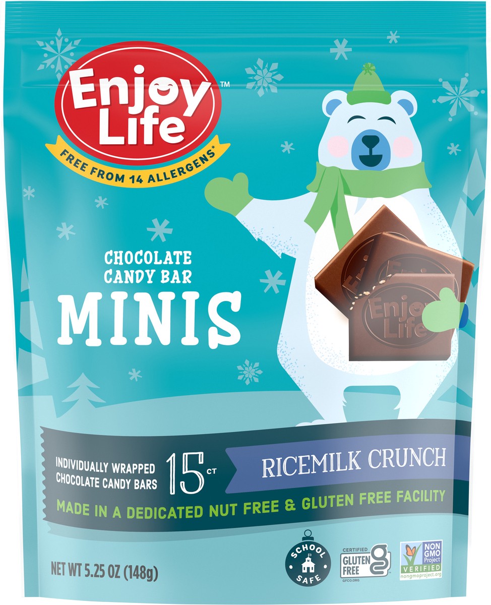 slide 7 of 7, Enjoy Life Ricemilk Crunch Chocolate Candy Bar Minis, 1 ct