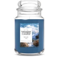 Yankee Candle Ocean Air Scented Candle, 22oz Large Jar with up to 150 Hour Burn Time, Great for gifting