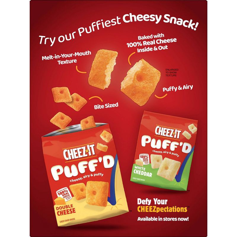 slide 7 of 9, Cheez-It Extra Crunchy Bold Cheddar Baked Crackers - 12.4oz, 12.4 oz