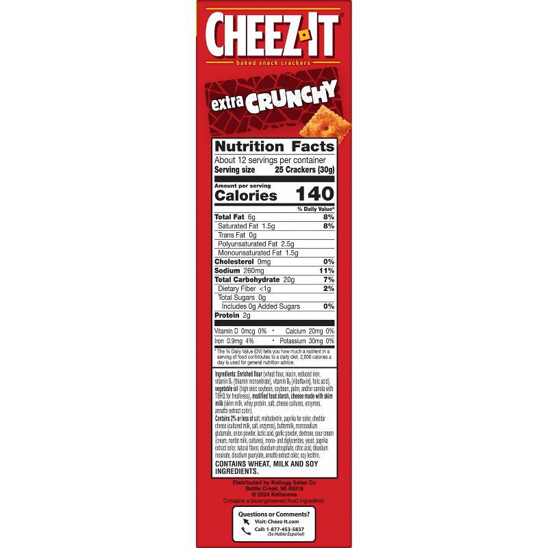 slide 8 of 9, Cheez-It Extra Crunchy Bold Cheddar Baked Crackers - 12.4oz, 12.4 oz