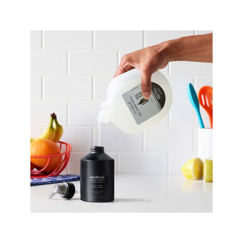 slide 4 of 5, Method Aluminum Gel Hand Soap - Vetiver + Amber - 12 fl oz, 12 fl oz