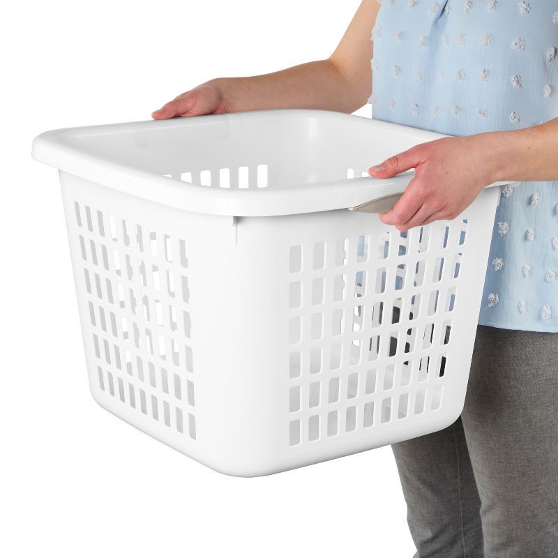 slide 5 of 6, 1.5bu Plastic Square Laundry Basket - Brightroom™, 1 ct