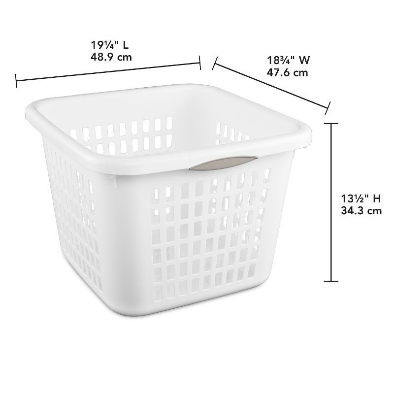 slide 5 of 7, 1.5bu Plastic Square Laundry Basket - Brightroom™, 1 ct