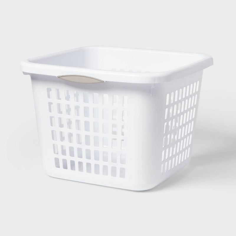 slide 1 of 6, 1.5bu Plastic Square Laundry Basket - Brightroom™, 1 ct