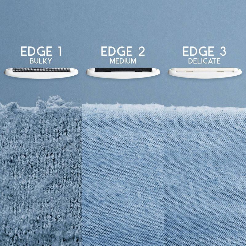 slide 4 of 10, Gleener Fabric Shaver with Lint Brush: Sweater & Fuzz Remover, Plastic, White, 7.5" Height, No Battery Needed, 1 ct