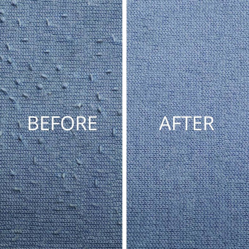 slide 7 of 10, Gleener Fabric Shaver with Lint Brush: Sweater & Fuzz Remover, Plastic, White, 7.5" Height, No Battery Needed, 1 ct