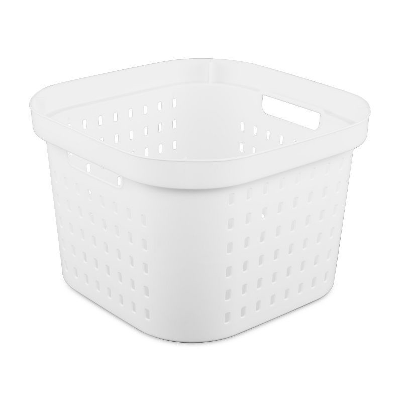 slide 4 of 6, 1.25bu Square Modern Laundry Basket Square - Brightroom™, 1 ct