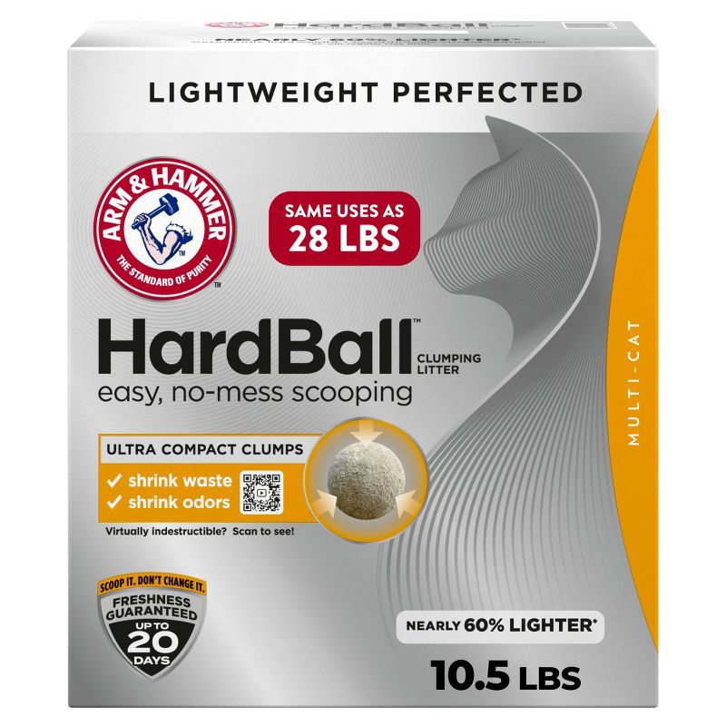 slide 1 of 11, Arm & Hammer Hardball Cat Litter - 10.5lbs, 10.5 lb