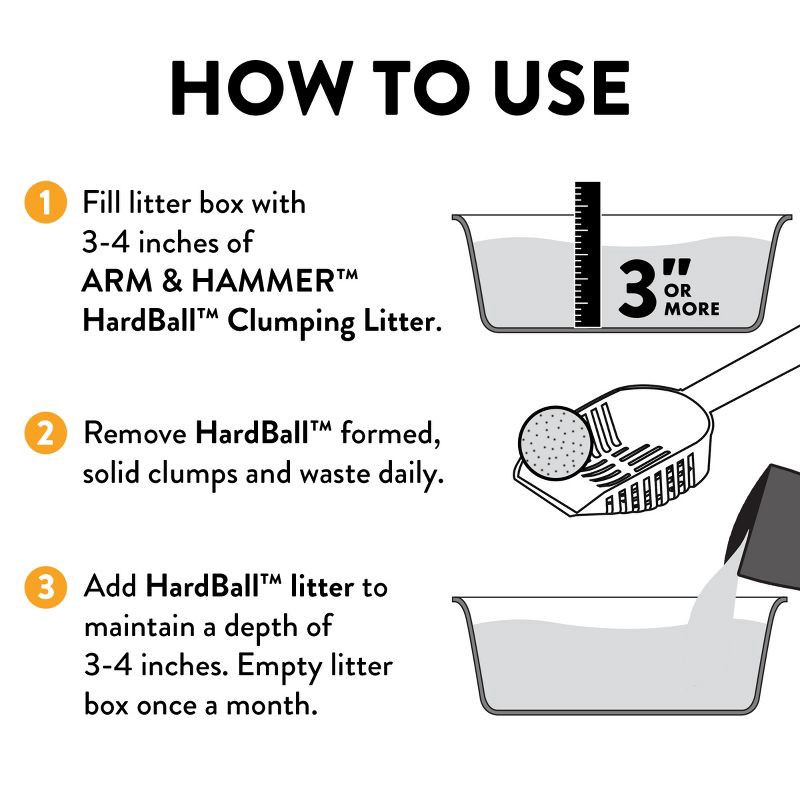slide 9 of 11, Arm & Hammer Hardball Cat Litter - 10.5lbs, 10.5 lb