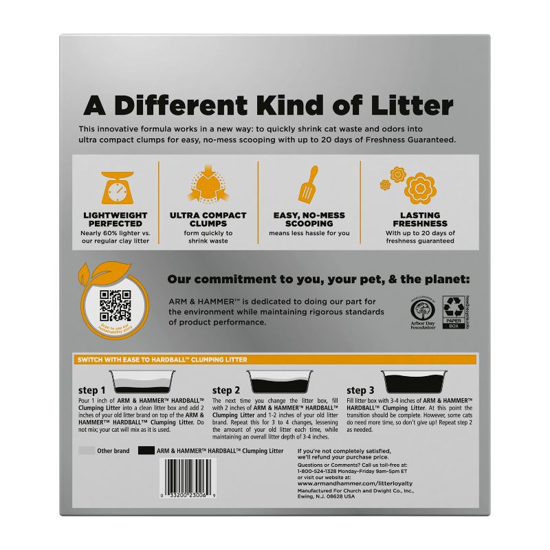 slide 11 of 11, Arm & Hammer Hardball Cat Litter - 10.5lbs, 10.5 lb