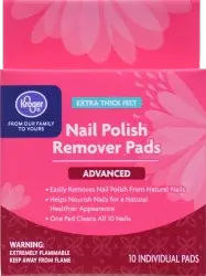 Kroger Advanced Nail Polish Remover Pads