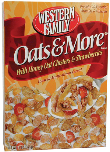 slide 1 of 1, Western Family Oatsmore Strawberry, 13 oz