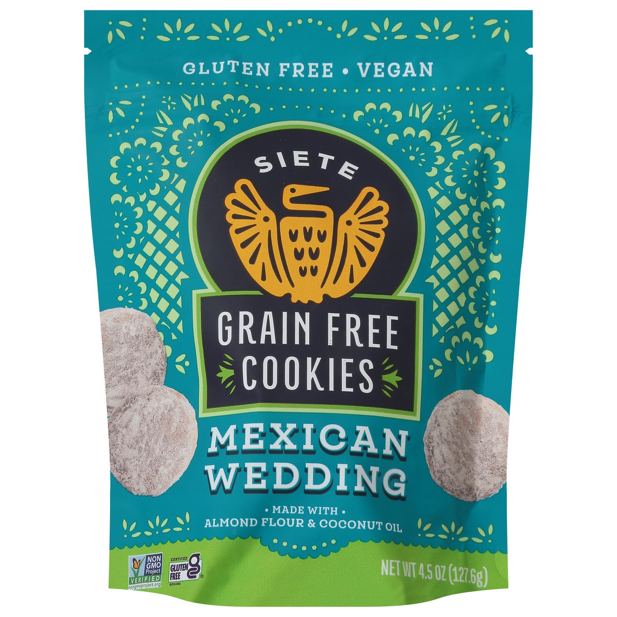 slide 1 of 1, Siete Grain Free Mexican Wedding Cookies 4.5 oz, 4.5 oz