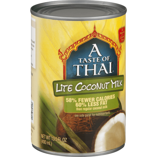 slide 3 of 9, A Taste of Thai Taste Thai Light Coconut Milk, 14 fl oz