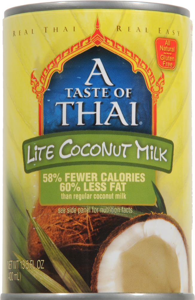 slide 1 of 1, A Taste of Thai Light Coconut Milk, 13.5 fl oz