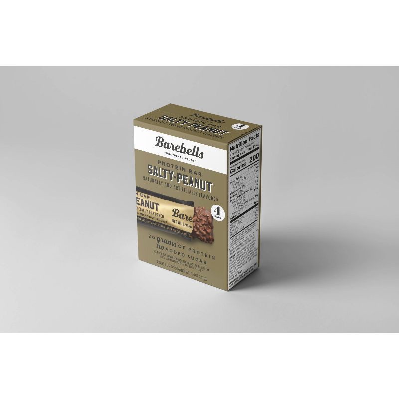 slide 2 of 2, Barebells Nutrition Bars - Salty Peanut - 7.76oz/4pk, 7.76 oz, 4 ct