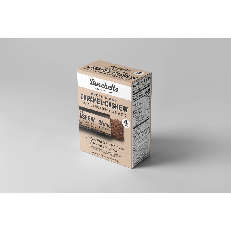 slide 2 of 2, Barebells Nutrition Bars - Caramel Cashew - 7.76oz/4pk, 7.76 oz, 4 ct