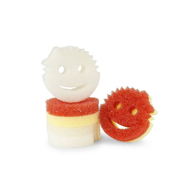 slide 9 of 15, Scrub Daddy Dual-Sided Scrubber Sponge - 4ct, 4 ct