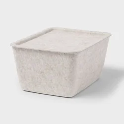Lidded Felt with Lid Oatmeal - Brightroom™