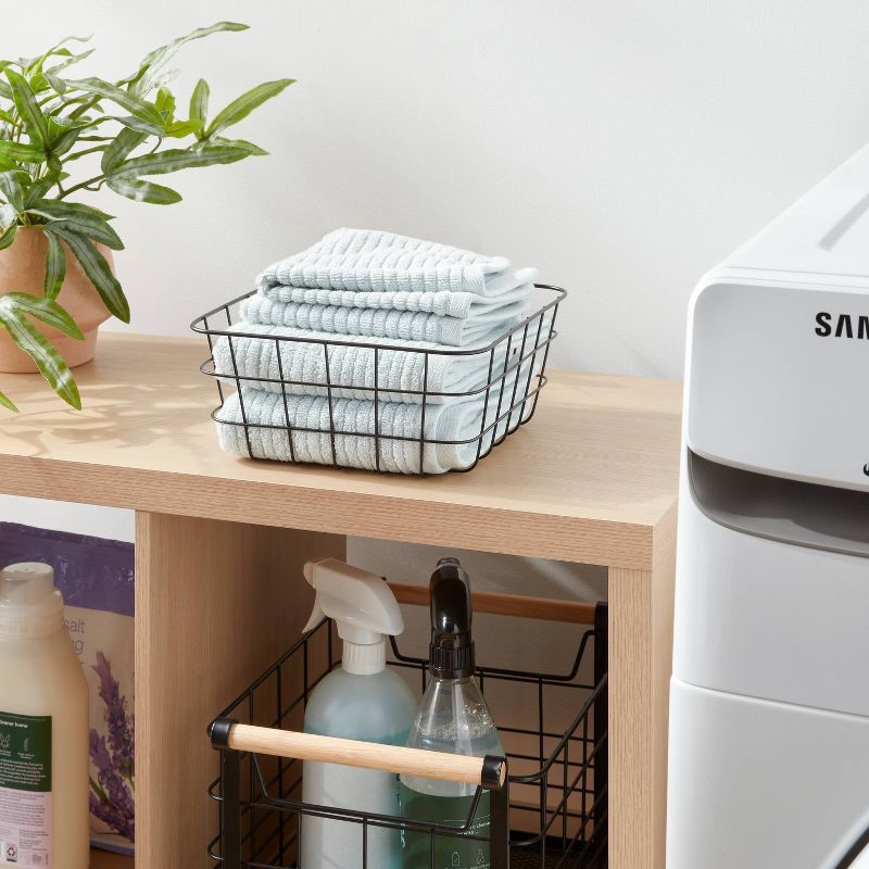 slide 2 of 3, Small Wire Basket Black - Brightroom, 1 ct