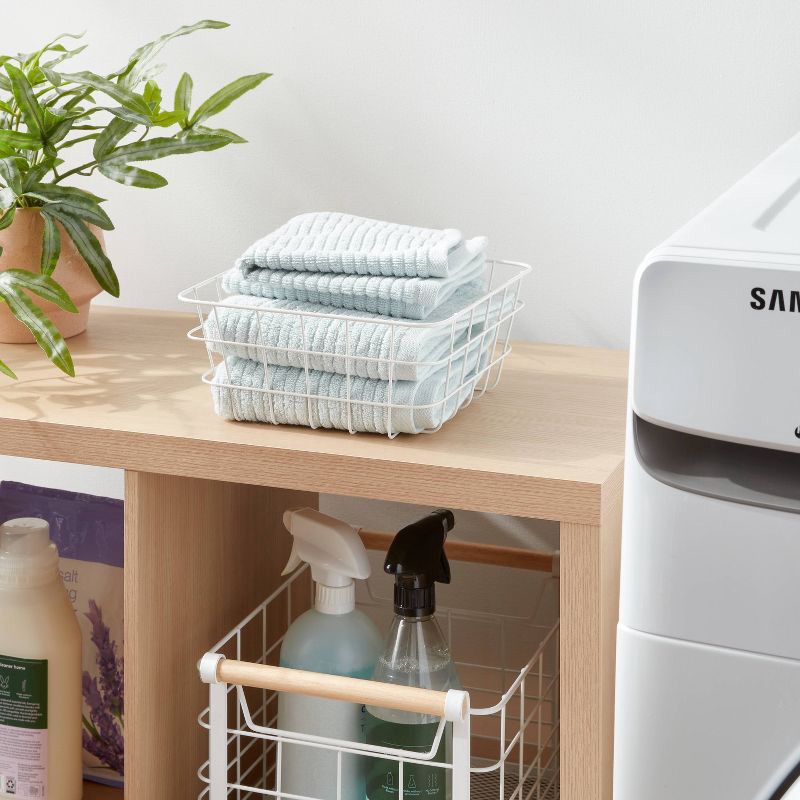 slide 2 of 3, Small Wire Basket White - Brightroom, 1 ct