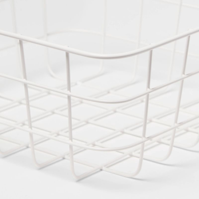 slide 3 of 3, Small Wire Basket White - Brightroom, 1 ct