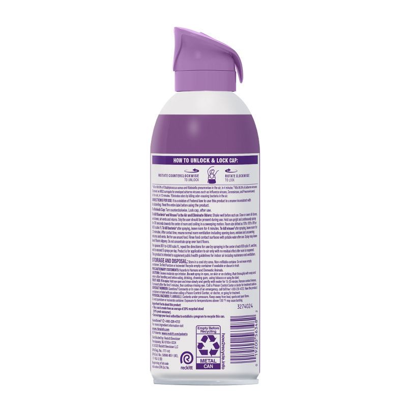 slide 2 of 6, Lysol Lavender Air Sanitizer - 10oz, 10 oz