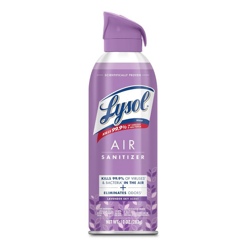 slide 1 of 8, Lysol Lavender Air Sanitizer - 10oz, 10 oz