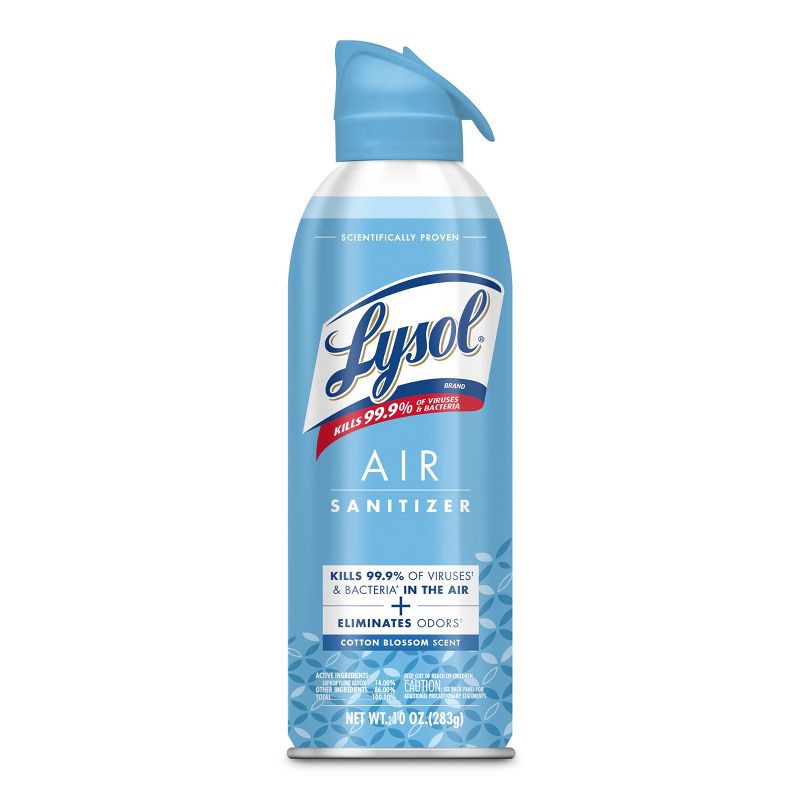 slide 1 of 8, Lysol Cotton Blossom Air Sanitizer Spray - 10oz, 10 oz