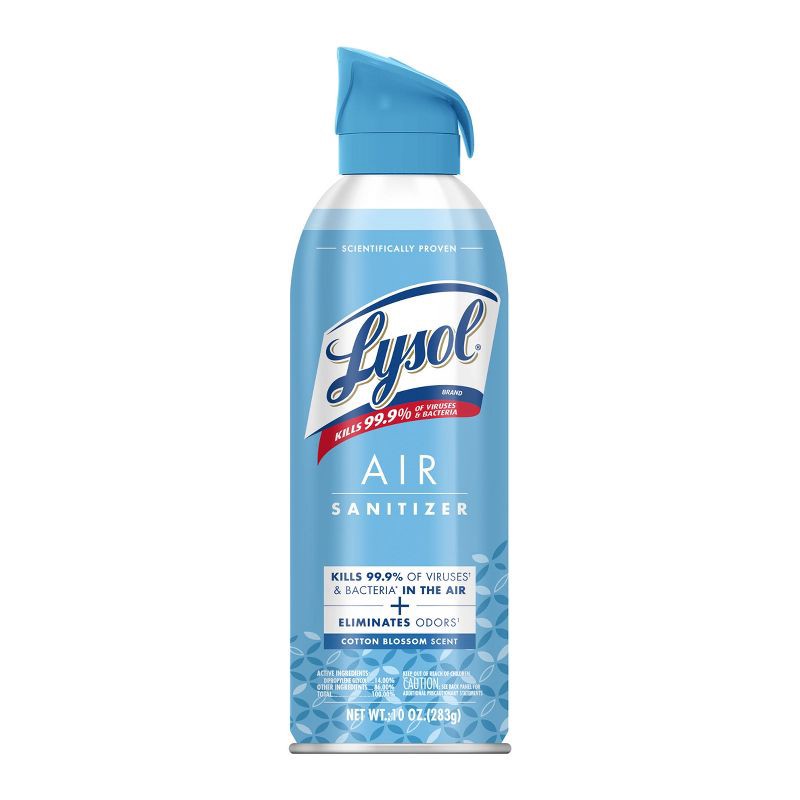 slide 1 of 6, Lysol Cotton Blossom Air Sanitizer Spray - 10oz, 10 oz