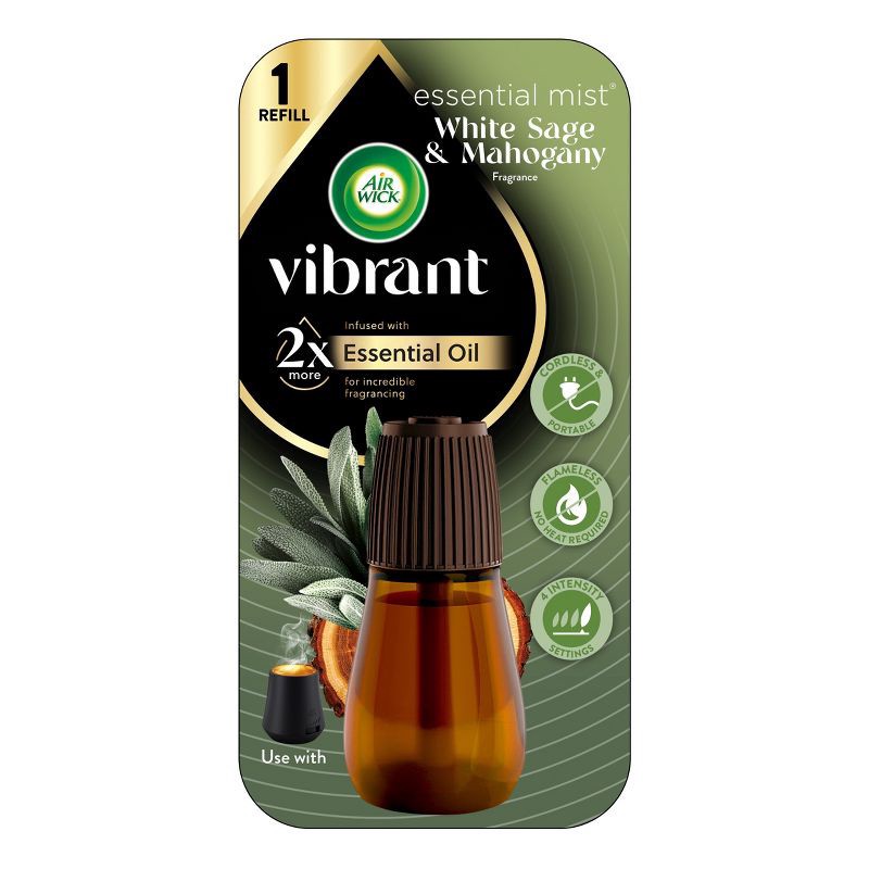 slide 1 of 13, Air Wick Vibrant Essential Mist - White Sage Mahogany - 0.67 fl oz, 0.67 fl oz