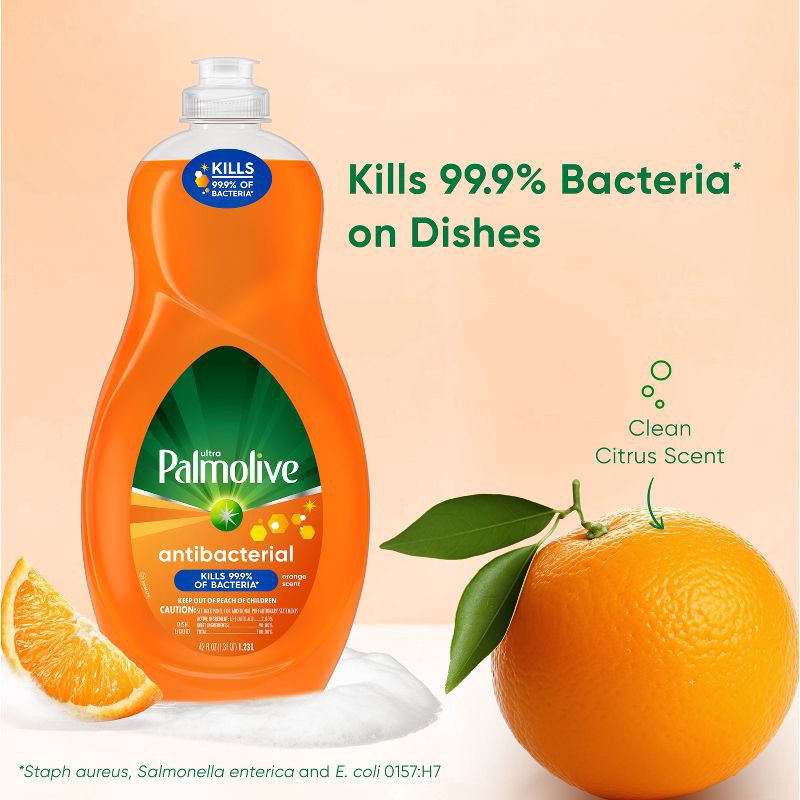 slide 2 of 16, Palmolive Ultra Antibacterial Dish Liquid Soap - Orange Scent - 42 fl oz, 42 fl oz