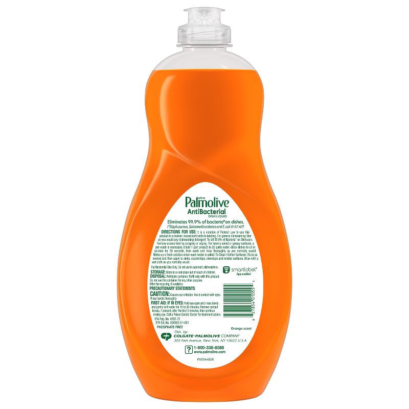 slide 11 of 16, Palmolive Ultra Antibacterial Dish Liquid Soap - Orange Scent - 42 fl oz, 42 fl oz