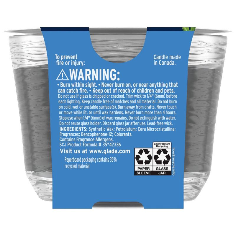 slide 3 of 13, Glade 3 Wick Candle - Juniper & Teak - 6.8oz, 6.8 oz