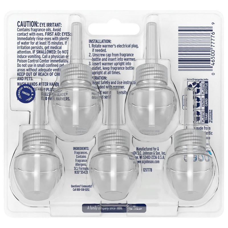 slide 3 of 16, Glade Air Freshener Plug Ins Scented Oil Diffuser Refills - Hawaiian Breeze - 3.35 fl oz/5pk, 5 ct; 3.35 fl oz