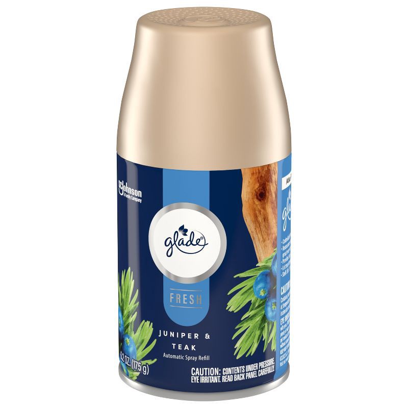 slide 12 of 14, Glade Automatic Spray Air Freshener Refill - Juniper & Teak - 6.2oz, 6.2 oz