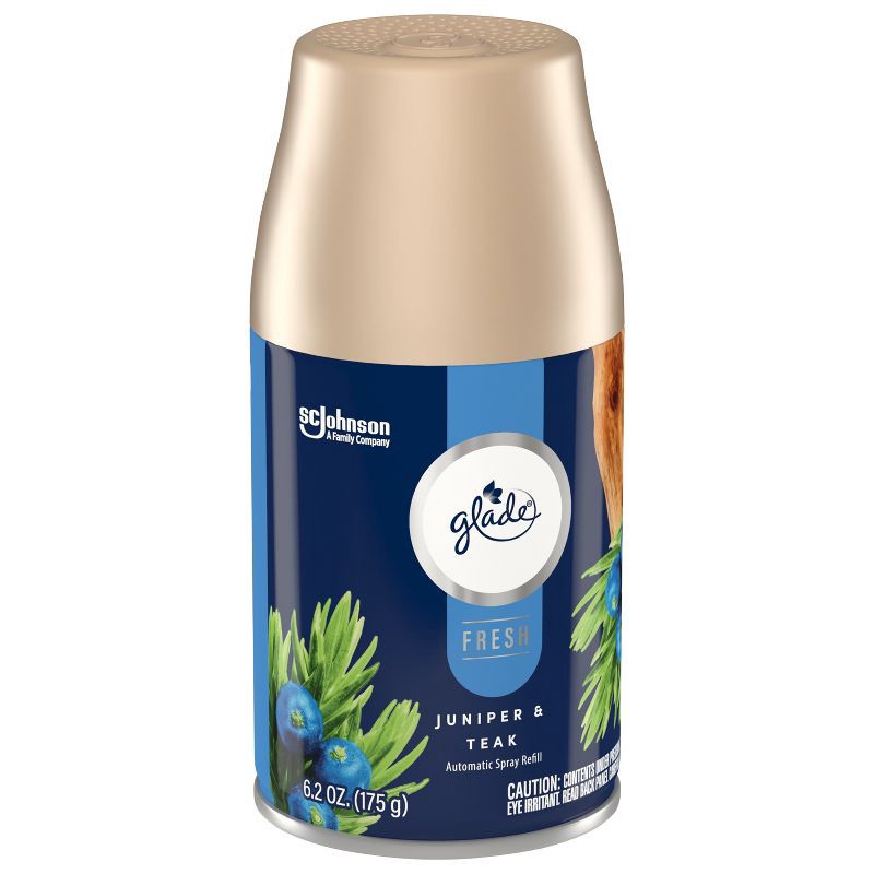 slide 13 of 14, Glade Automatic Spray Air Freshener Refill - Juniper & Teak - 6.2oz, 6.2 oz