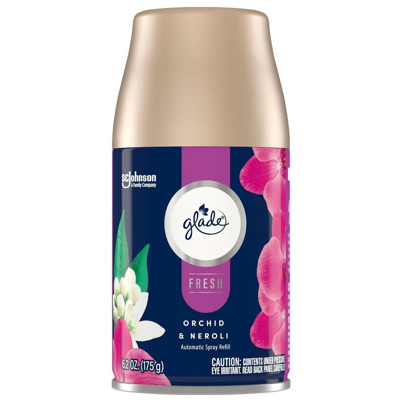 slide 4 of 14, Glade Automatic Spray Air Freshener Refill Orchid & Neroli - 6.2oz, 6.2 oz