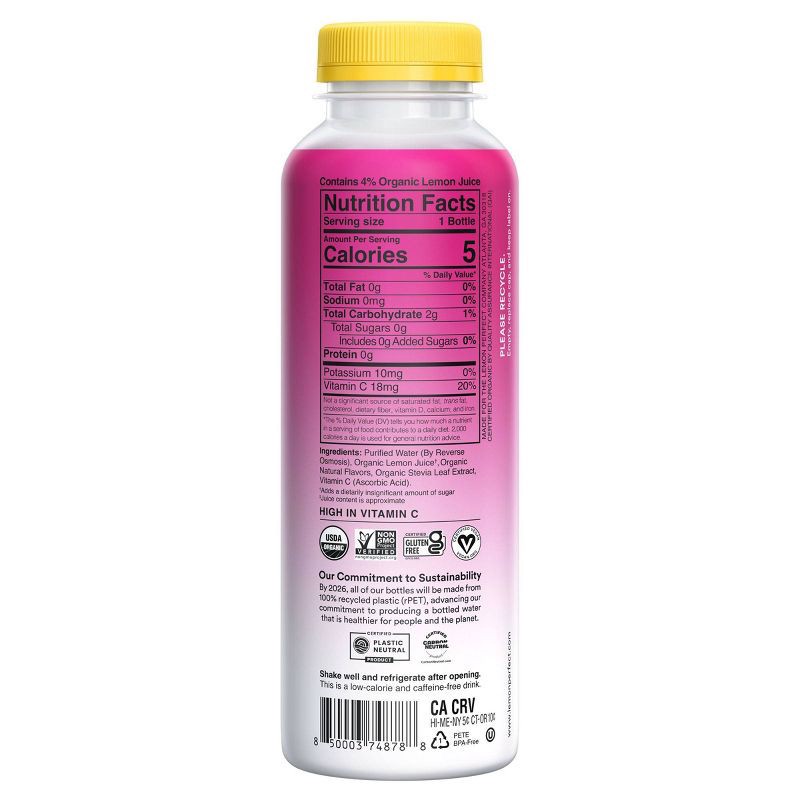 slide 6 of 7, Lemon Perfect Dragon Fruit Mango Hydrating Lemon Water - 15.2 fl oz Bottle, 15.2 fl oz