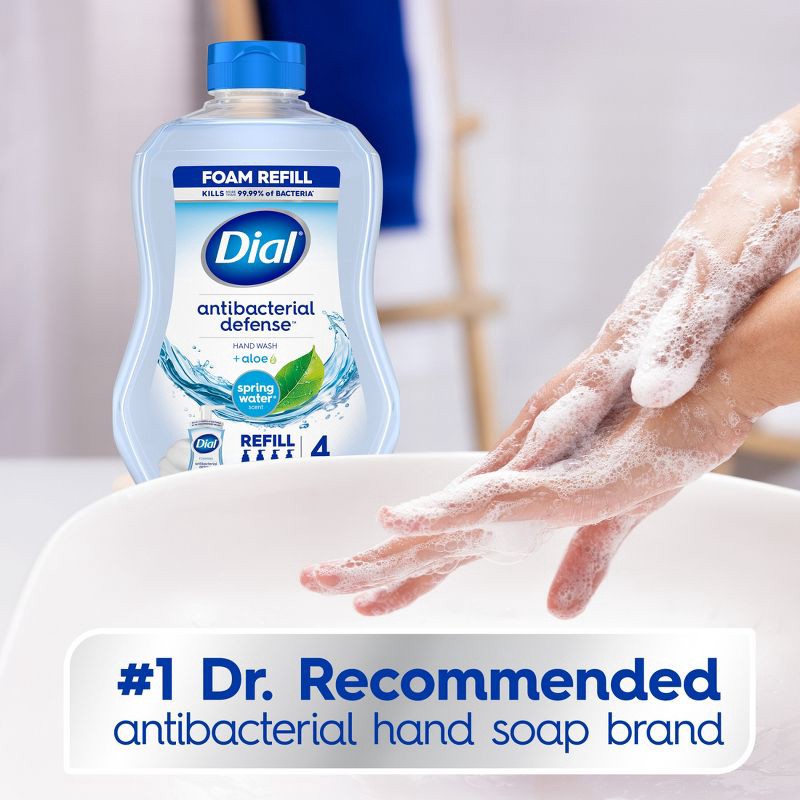 slide 3 of 12, Dial Foaming Antibacterial Defense Hand Wash Refill - Spring Water - 30 fl oz, 30 fl oz